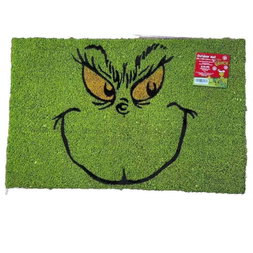 Grinch Outdoor Mat - Green
